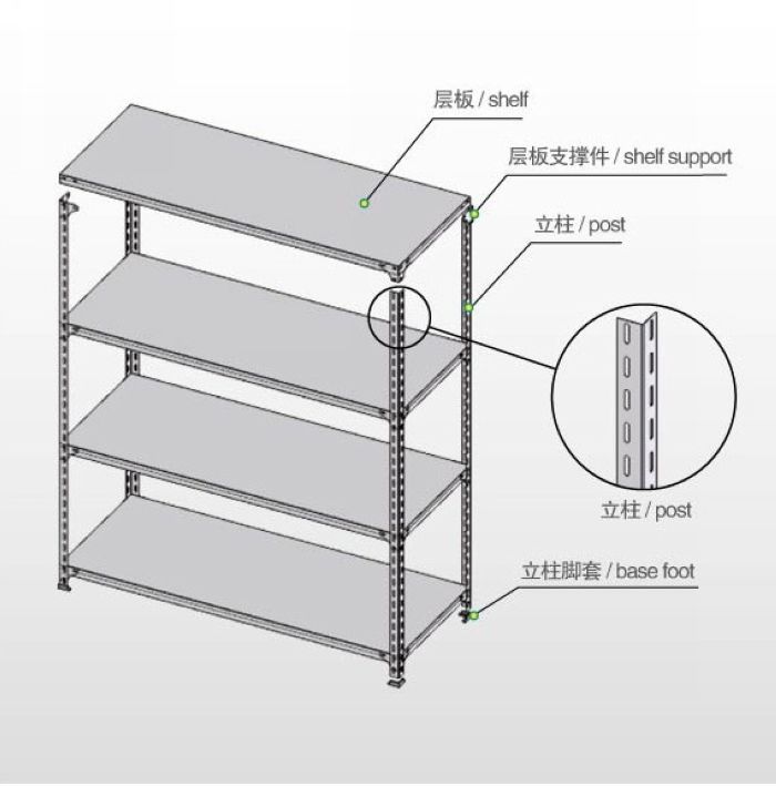 角钢货架结构图